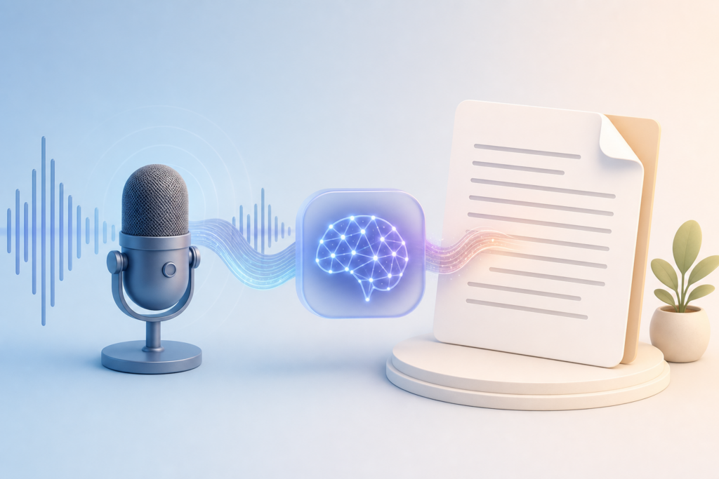 How to Use AI to Turn Audio Notes into Polished Text