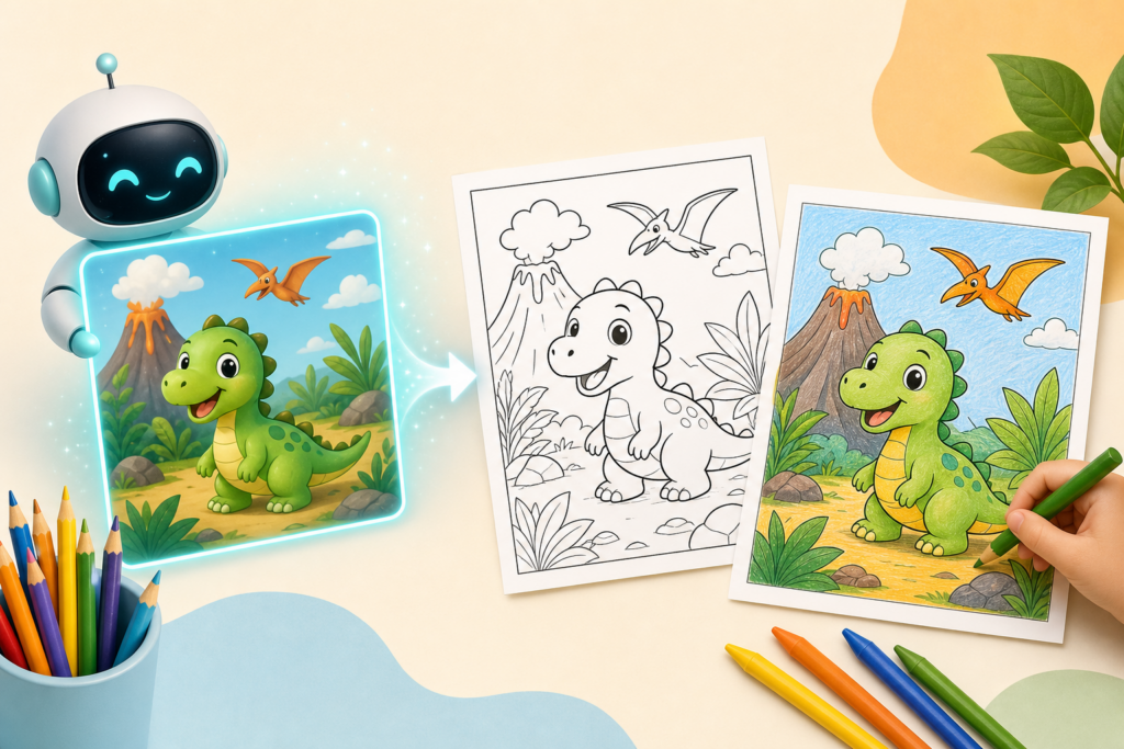 How to Use AI to Generate Custom Coloring Pages for Kids